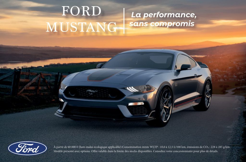 Encart publicitaire – Ford Mustang