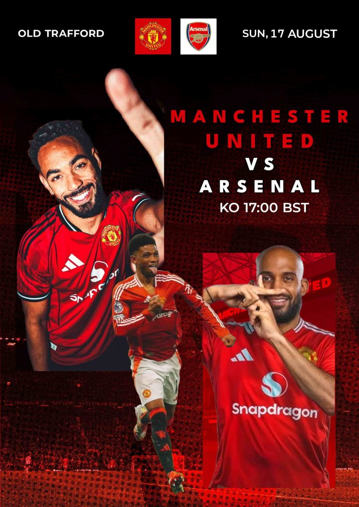 Affiche de match – Manchester United vs Arsenal