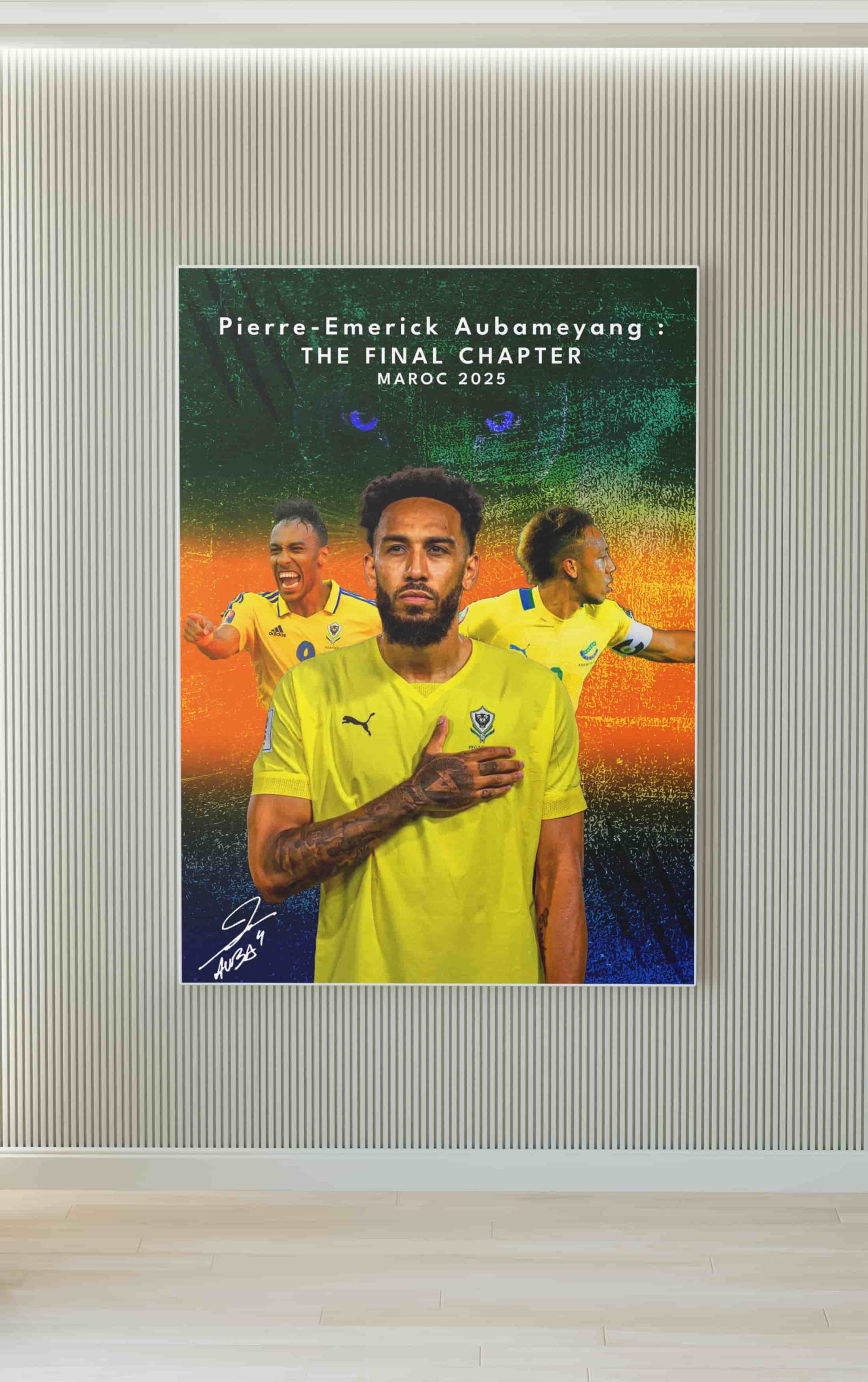 Mockup d'un Poster promotionnel – Pierre-Emerick Aubameyan