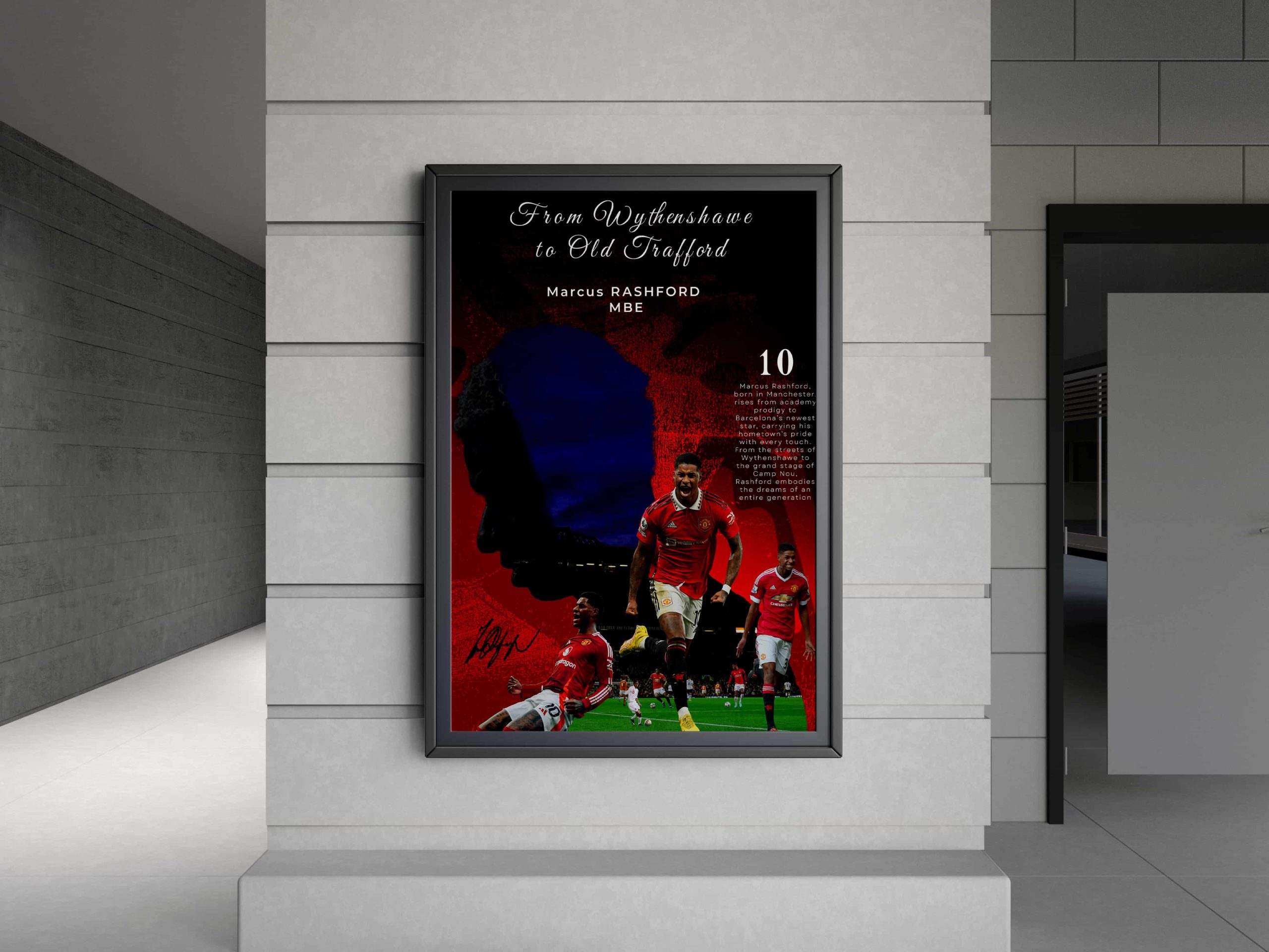 mockup Poster hommage – Marcus Rashford